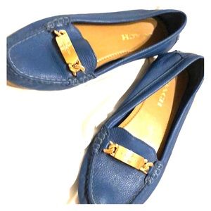 Blue coach shoes